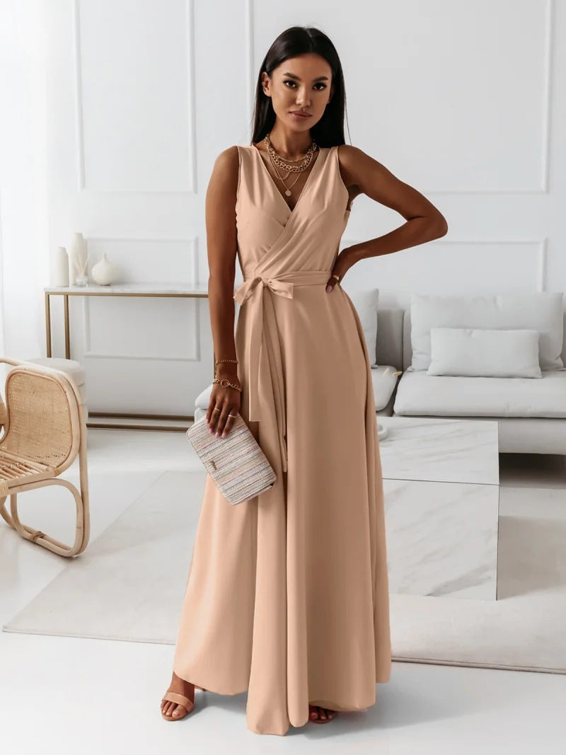 Mara | Elegant V-Neck Maxi Dress