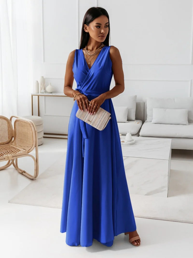 Mara | Elegant V-Neck Maxi Dress