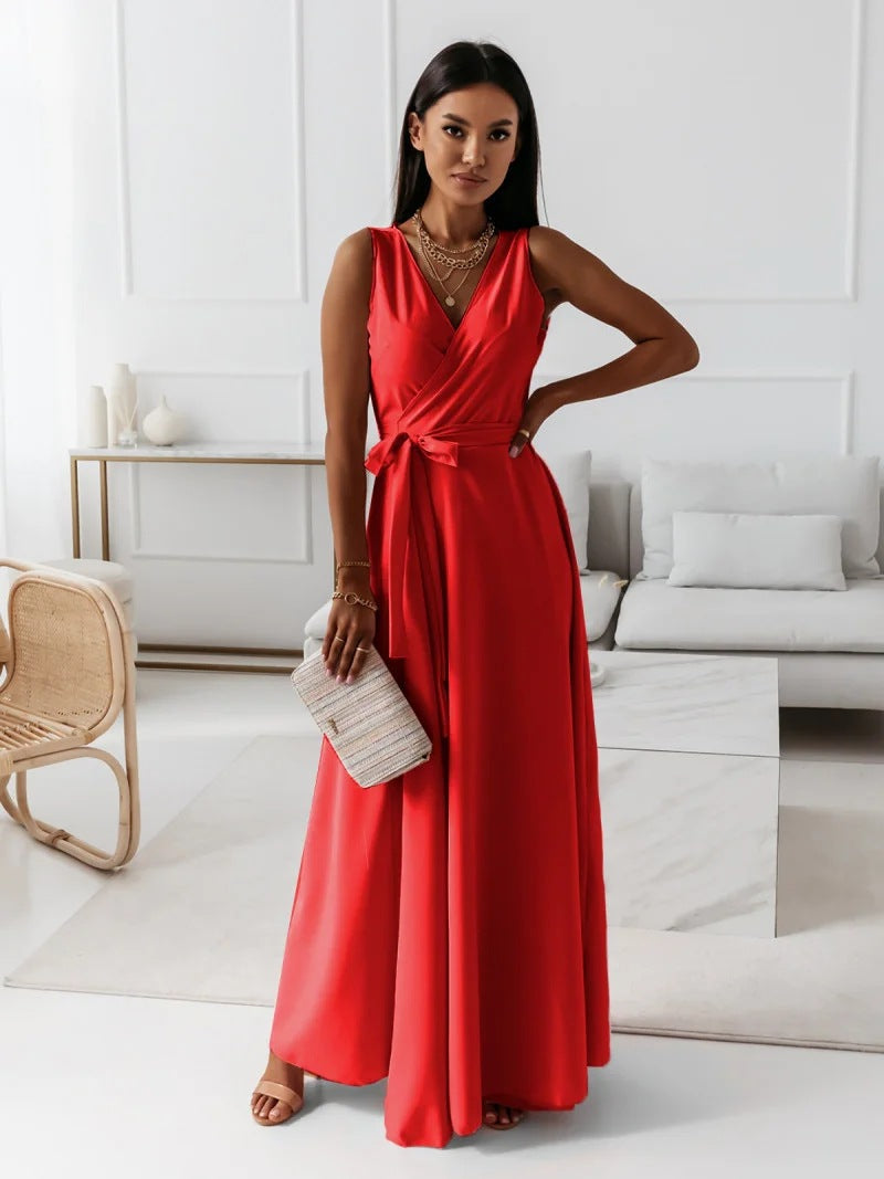 Mara | Elegant V-Neck Maxi Dress