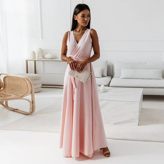 Mara | Elegant V-Neck Maxi Dress
